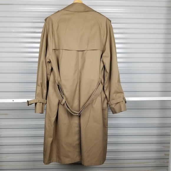 Nordstrom trench coat mens size 42 large unisex camel - Picture 7 of 10